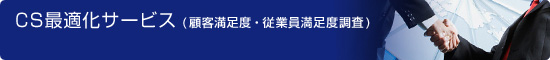 CS最適化サービス《顧客満足度(CS)調査・従業員満足度(ES)調査》